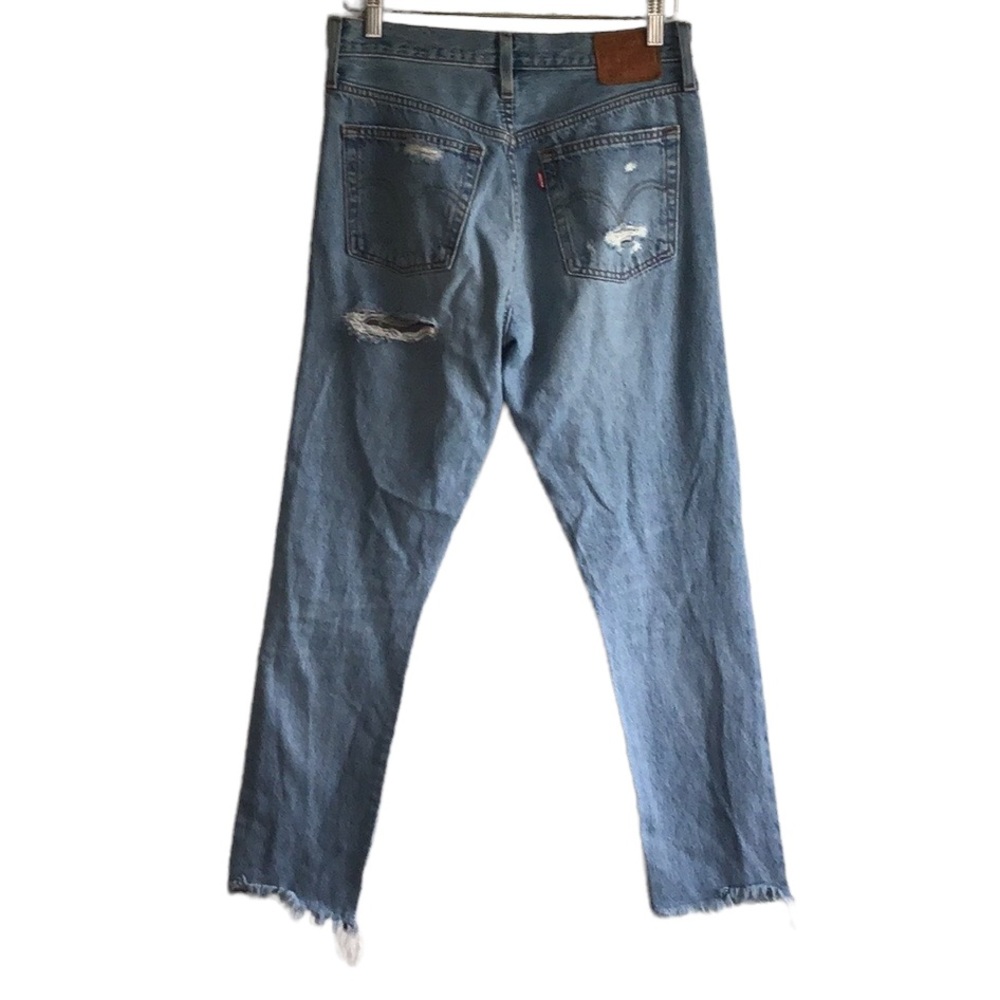 Levi’s Premium Quality 501 Skinny High Rise Distressed Jeans, size 27 - Picture 2 of 15